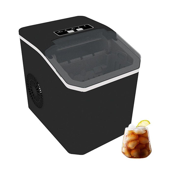 Portable Ice Maker Machine Countertop - Self Cleaning, 9 Ice Cubes in 6 Minutes, 26 lbs/Day for Home Kitchen, Office, Camping &amp; RV - Compact with LED Display &amp; Auto Shutoff