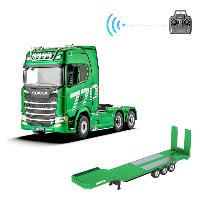 1/18 Scale Rc Scania 770s Truck Light & Sound 6WD Rtr 2.4G remote Green