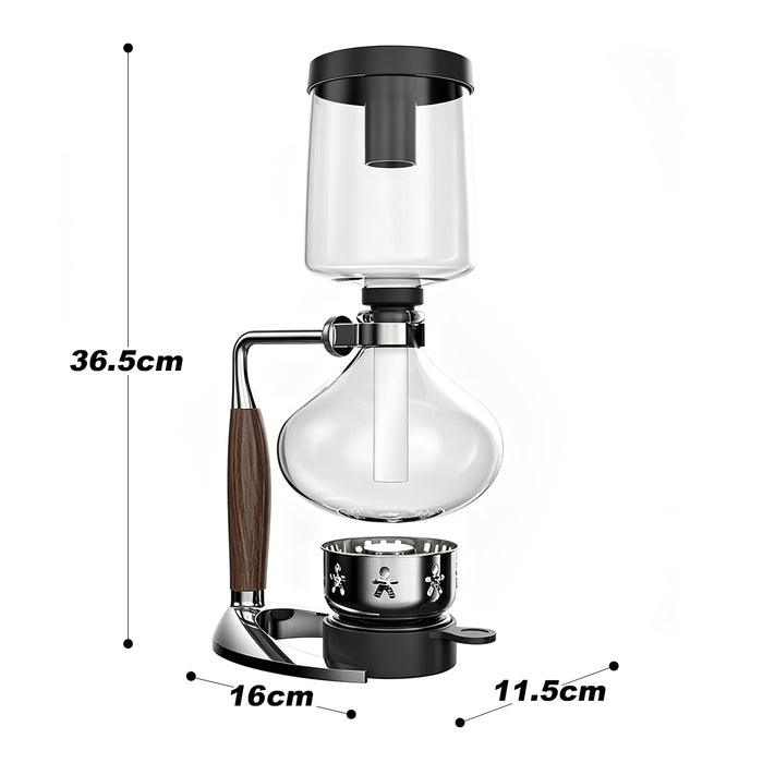 Syphon 5 Cup Coffee Maker Utilises Precise Scientific Technology To Produce Sens
