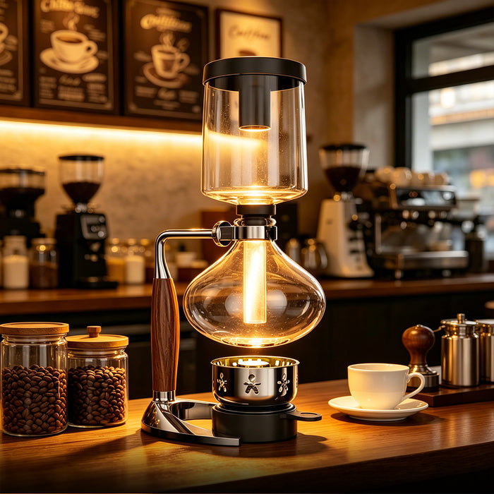 Syphon 5 Cup Coffee Maker Utilises Precise Scientific Technology To Produce Sens