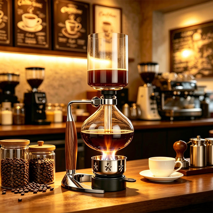 Syphon 5 Cup Coffee Maker Utilises Precise Scientific Technology To Produce Sens