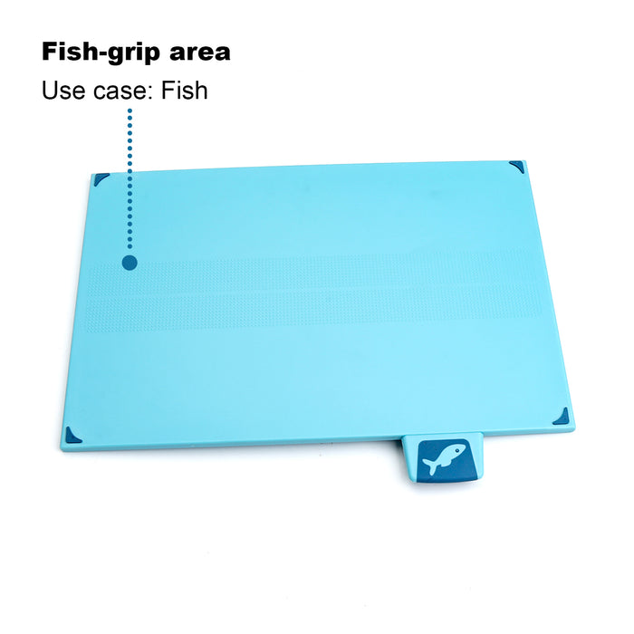 Plastic Cutting Board Set - 4-Piece Color-Coded Chopping Board With Storage Case