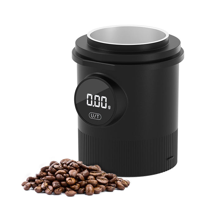 Mornest Espresso Dosing Cup with Scale – 58mm Portafilter Compatible, 0.1g Precision, USB-C Rechargeable with LED Display, Mess-Free Coffee Workflow (Black)