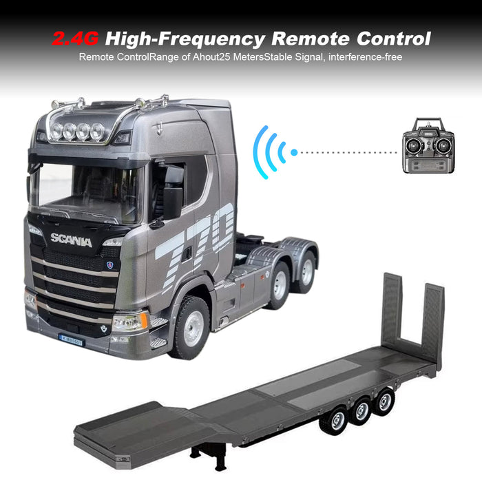 1/18 Scale Rc Scania 770s Truck Light & Sound 6WD Rtr 2.4G remote Green