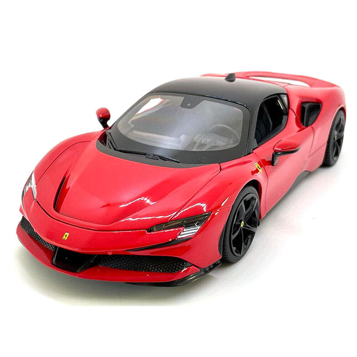 Maisto 1:18 Scale Metallic Diecast With Plastic Part Car Model SF90 Stradale Red