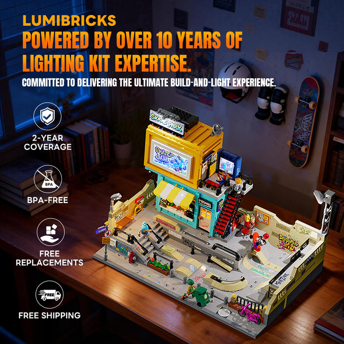 Lumibricks Skate Park 19011 Street Fusion Series 1903PCS LED Building Blocks