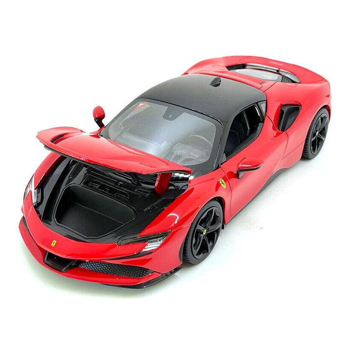 Maisto 1:18 Scale Metallic Diecast With Plastic Part Car Model SF90 Stradale Red