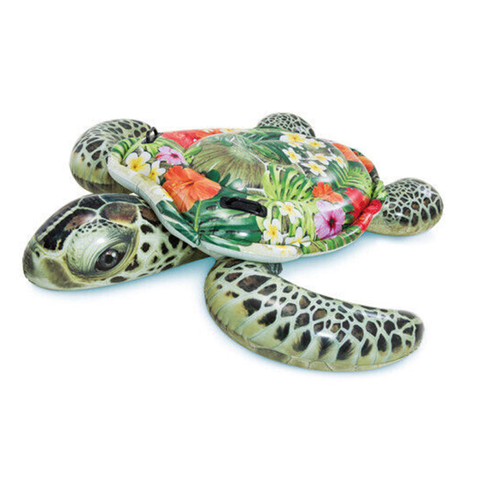 INTEX Kids Sea Turtle 2 Handles Swimming Pool Ride On Float Raft Beach AU STOCK