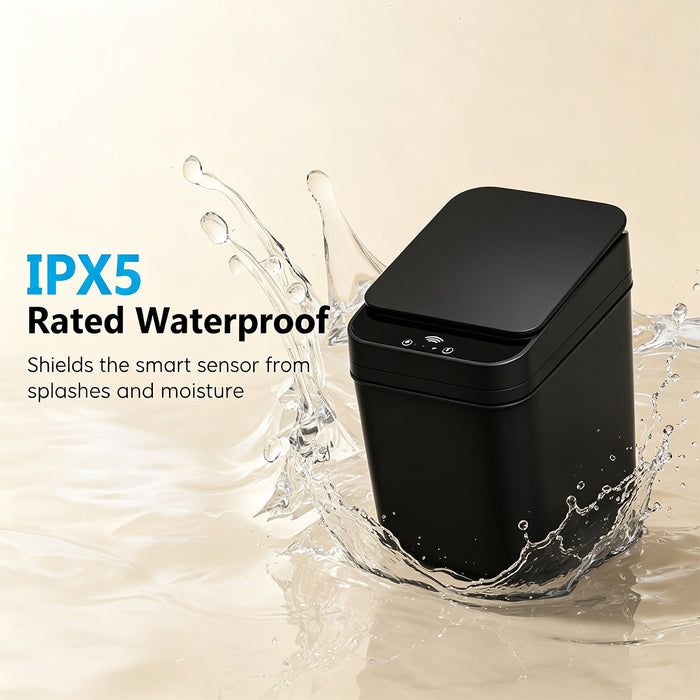 2Pack 15L Automatic Sensor Trash Can IPX5 Touchless Motion Kick Sensor