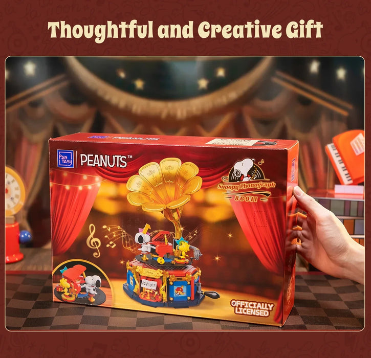 Pantasy Peanuts Snoopy, Phonographe (86911) Set construction figurine Pantasy