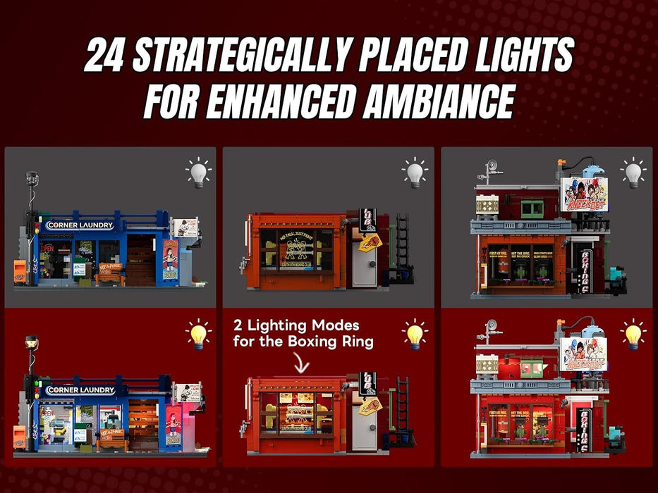 Lumibricks Boxing Club 19009 L9116 Street Fusion Series 3036PCS LED Blocks