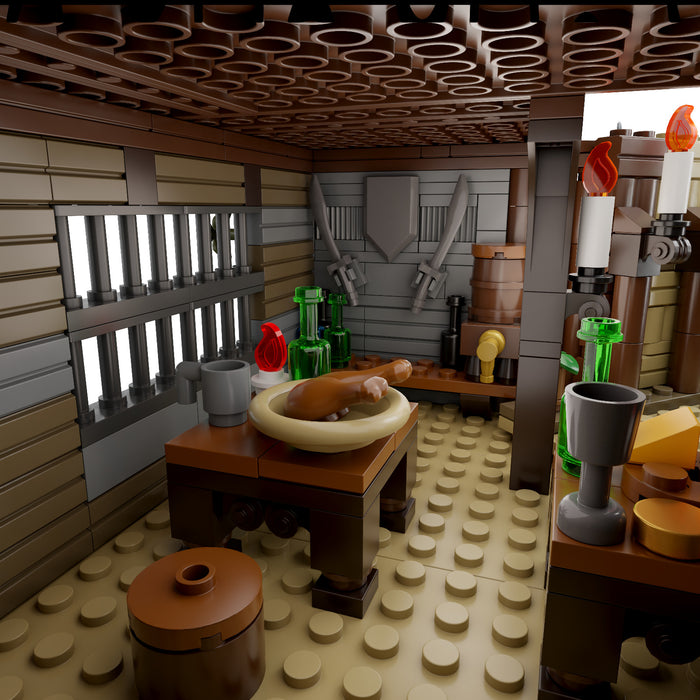 Pantasy Retro Series The Pirate's Pub Building Block Construction Set DIY Model