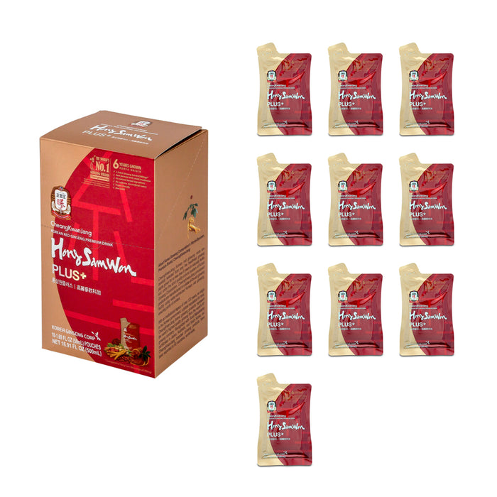 Korean Red Ginseng 50ml Hong Sam Won Plus Pouches 10/20/30 Pouches Premium Drink AUSTOCK