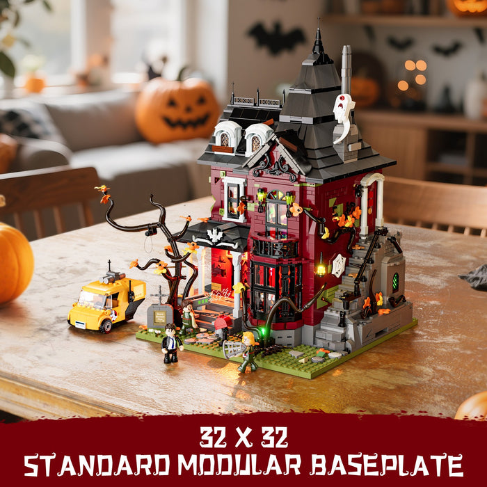 Lumibricks L9092 20005 Midnight Haunted Mansion X Series 2617Pcs LED Brick Set