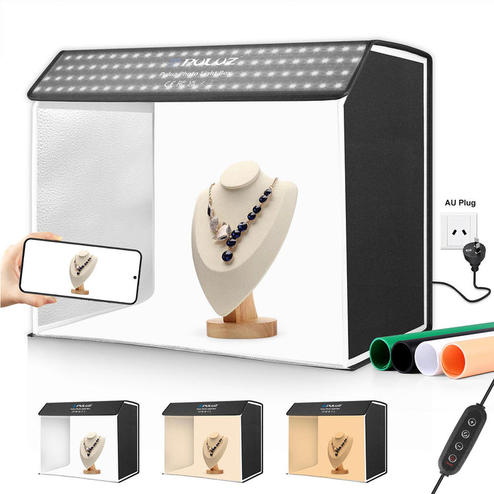 24"x16"x20" Professional Photo Light Box Studio Tent Photography Kit, Dimmable 762 LED Lights (3 Color Temperatures) & 4 PVC Backdrops for Toys/Jewelry/Watches/Cosmetics