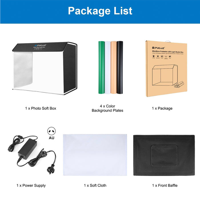 24"x16"x20" Professional Photo Light Box Studio Tent Photography Kit, Dimmable 762 LED Lights (3 Color Temperatures) & 4 PVC Backdrops for Toys/Jewelry/Watches/Cosmetics