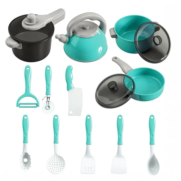 93pcs Mini Kids Kitchen Toy Set Pretend Cooking Food Pots Pans Play Cooking Kit