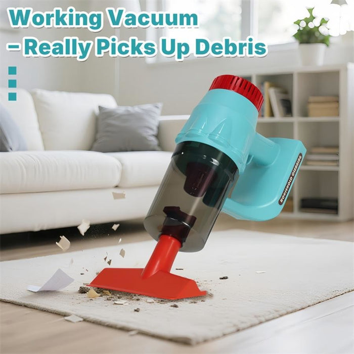 Kids Cleaning Set Pretend Play 3 in 1 Set Vacuum Broom & Mop Light & Sound 3+