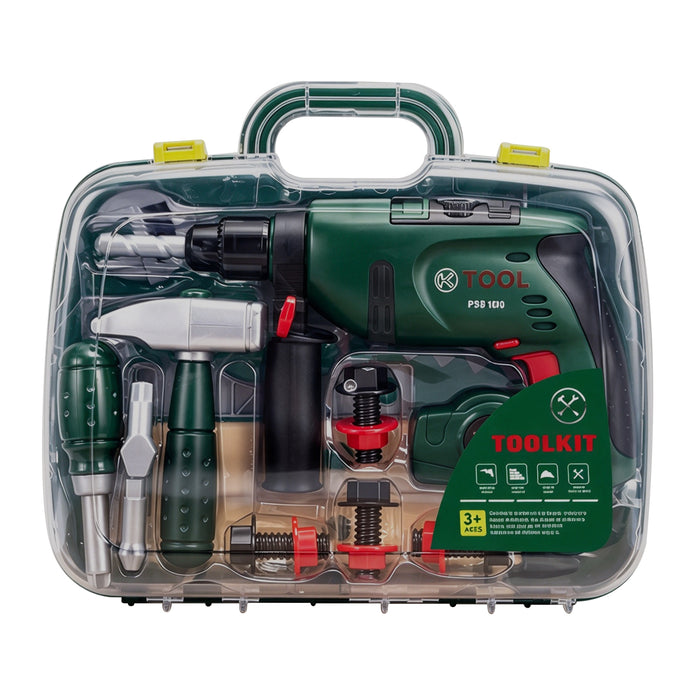 Kids Tool 23 Pcs Set With Case Electronic Drill Toy for Child 3+ Pretend Play