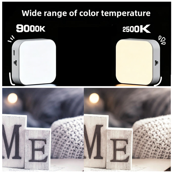RGB Fill Light Portable Pocket Mini 2500-9000K LED 2000mAh Vlog Lamp M25RGB