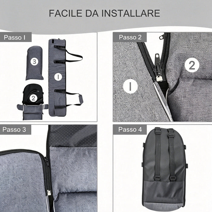 Pet Car Seat Console Travel Center Control Dog Cat Seat Non-Slip For Smal Pet