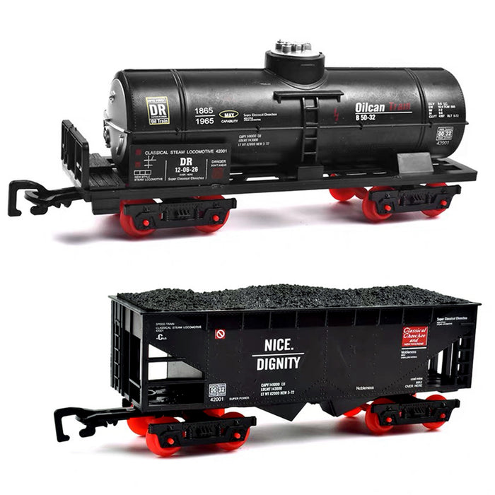 Rail King Classical Electric Train Set Steam Locomotive Model with Tracks