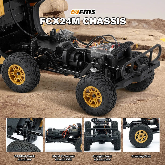 FCX24M FMS 1/24 RC Crawler Land Rover Family 2.4Ghz Defender 110