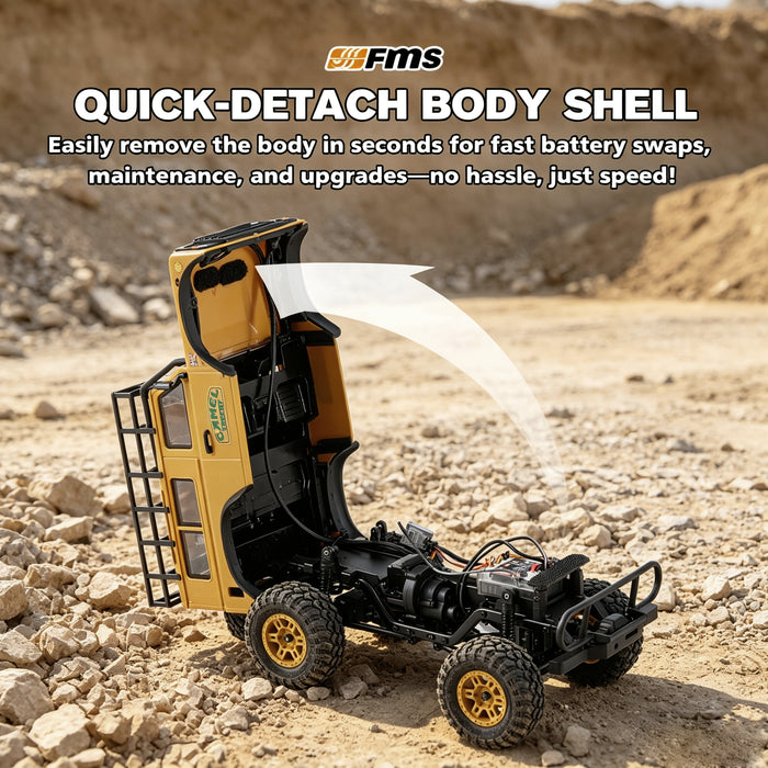 FCX24M FMS 1/24 RC Crawler Land Rover Family 2.4Ghz Defender 110