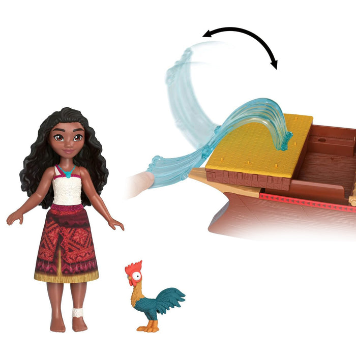 Moana’s Adventure Canoe - Moana Floating 2 Canoe Small Playset & Doll - Disney