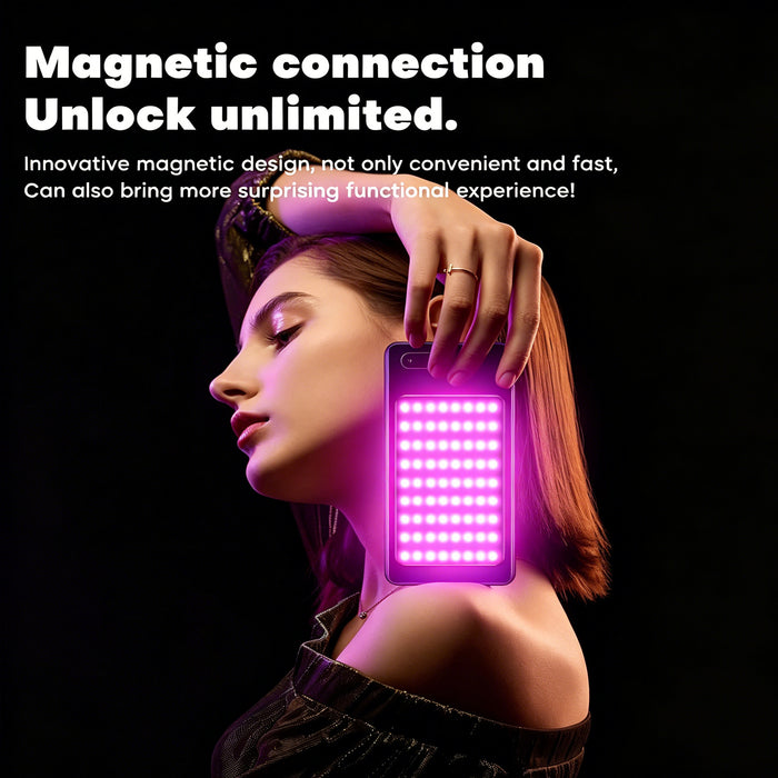 Light, LEDs, M20 Video LED 114 2500-9000K, Magnetic 3000mAh Camera Battery, RGB