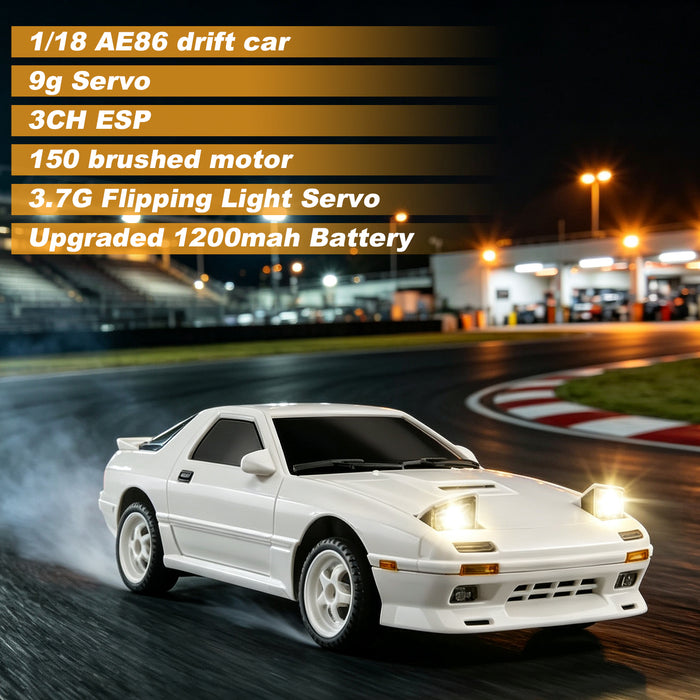 LD1802 1:18 RC Drift Car 1/18 2.4G Remote Control 150 Brushed Motor High Speed