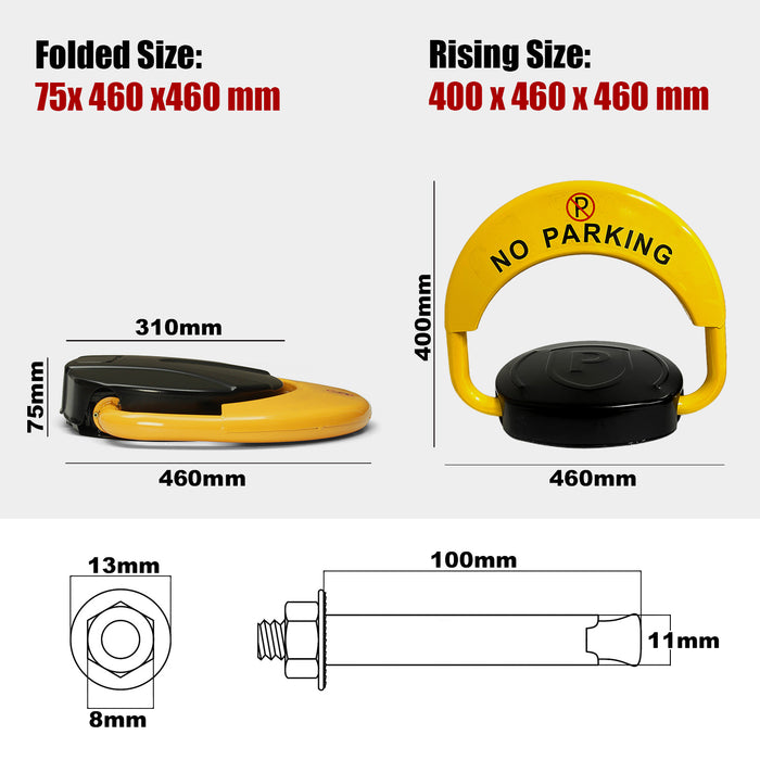 Parkero High Quality Automatic Remote Control Parking Lock Auto Alarmed 50m Barrier