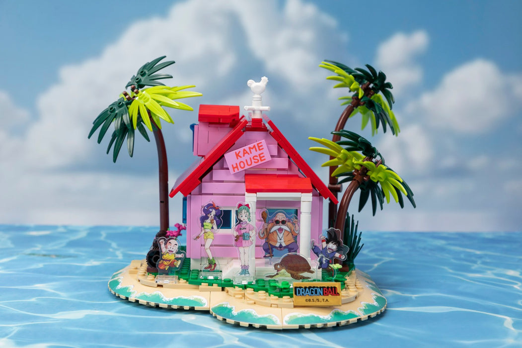 Pantasy Dragon Ball Kame House Construction With Acrylic Figures Set Model Toy 87002