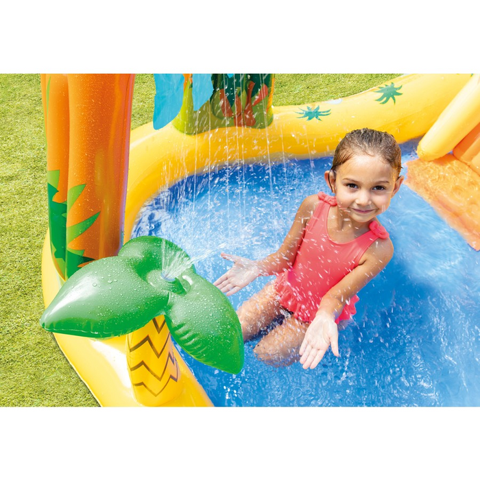 INTEX Dinosaur Inflatable Pool Slide Water Fun Play Centre 2.49m x 1.91m