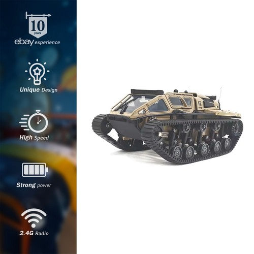 RC Off-Road Tracked Tank Military Ripsaw EV3-F4 Remote Control Drift LED Light
