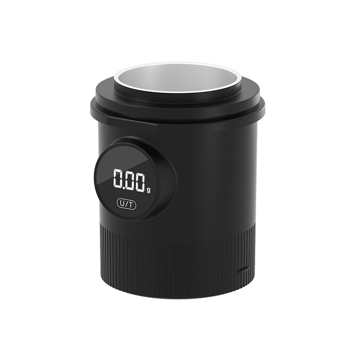 Mornest Espresso Dosing Cup with Scale – 58mm Portafilter Compatible, 0.1g Precision, USB-C Rechargeable with LED Display, Mess-Free Coffee Workflow (Black)