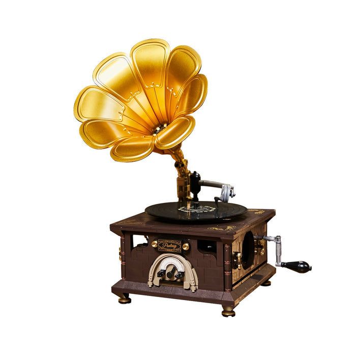 Pantasy Joyside Series Retro Phonograph Toy Assembly Model Kit (646 Piece Kit) 85009