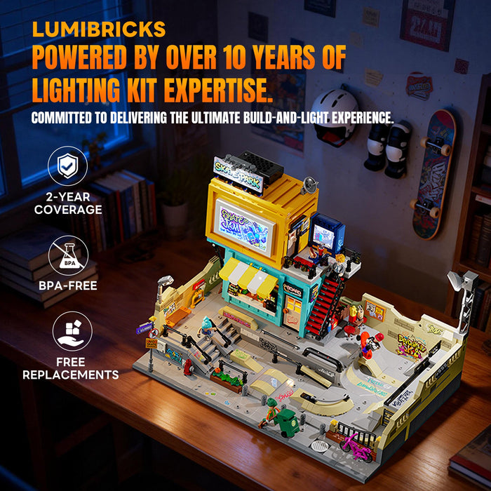 Lumibricks Skate Park 19011 Street Fusion Series 1903PCS LED Building Blocks