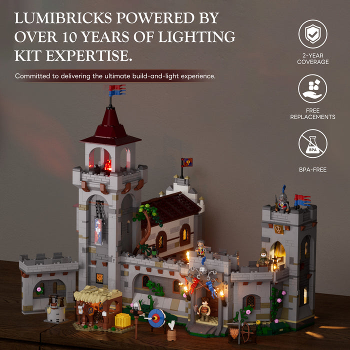 Lumibricks 12013 L9119 Medieval Guard Post Middle Age 2945Pcs LED Brick Set