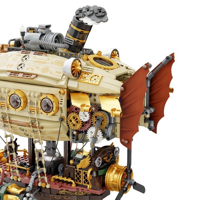 Pantasy Steampunk Zeppelin Airship Building Block Construction Set DIY Model