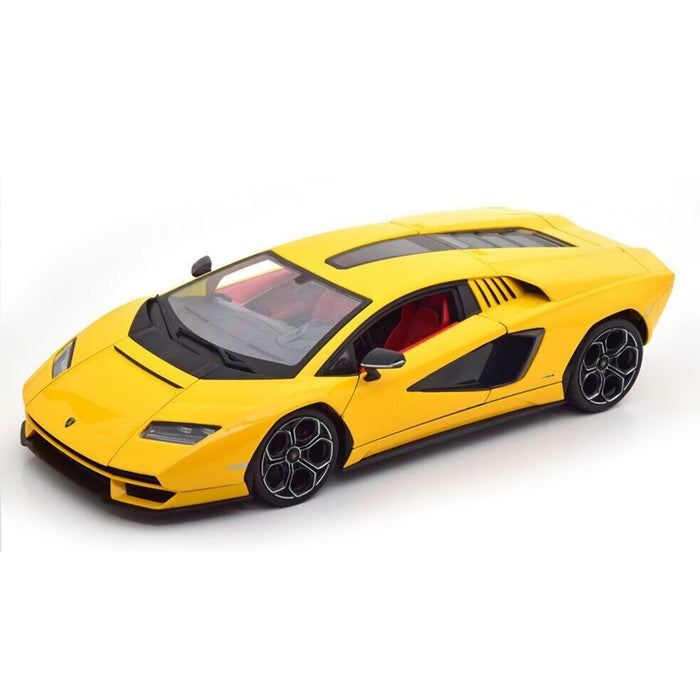 Maisto 1:18 Scale 2021 Lamborghini Countach LPI 800-4 Yellow Car Model Metallic Diecast With Plastic Part