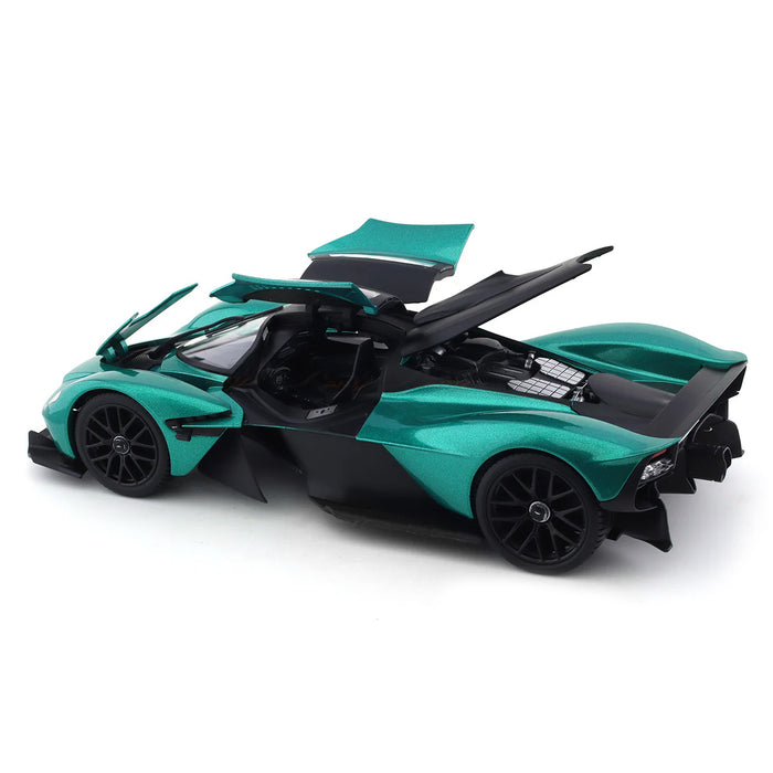 Maisto 1:18 2021 Aston-Martin Valkyrie Metallic Racing Green Die Cast Metal With Plastic Parts