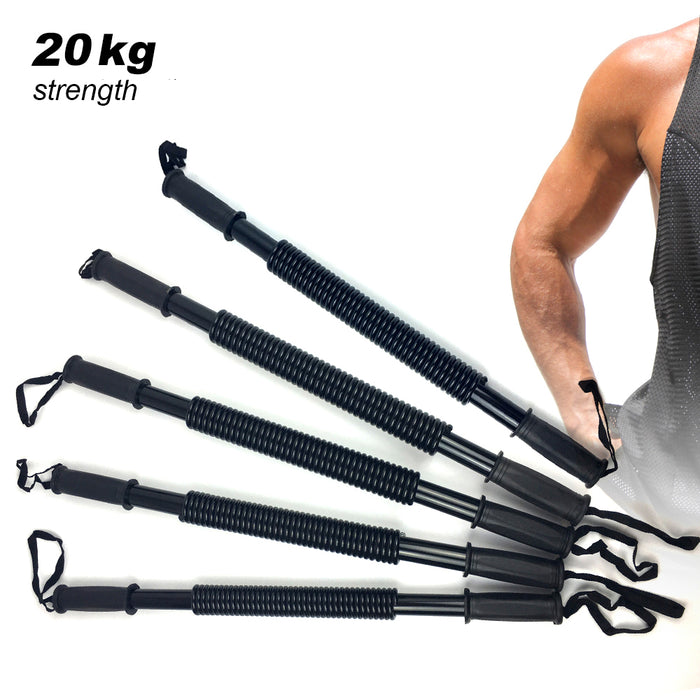 20/30/40/50/60Kg Flexible Stretch Spring Bendy Bar Power Twister Arm Gym