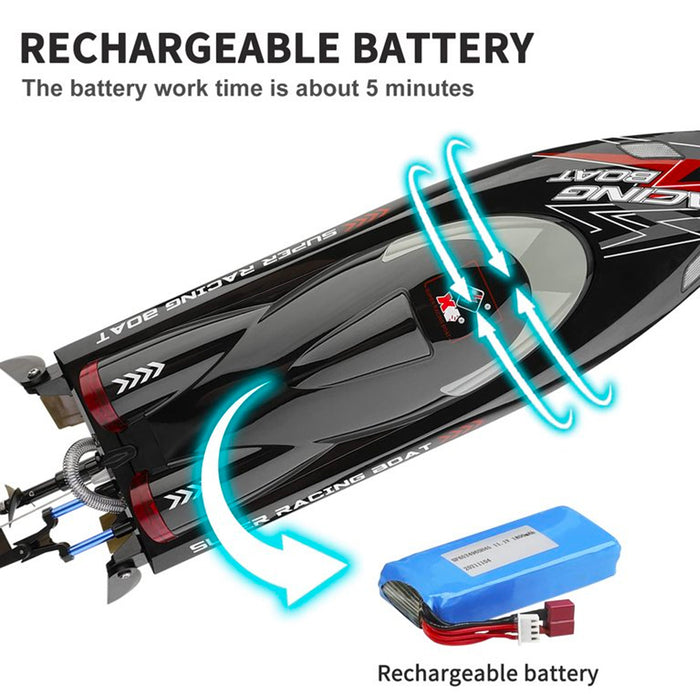 RC Boat F1 WL916 2.4GHz Remote Control Brushless Boat High Speed 55KM/H 2.4GHz