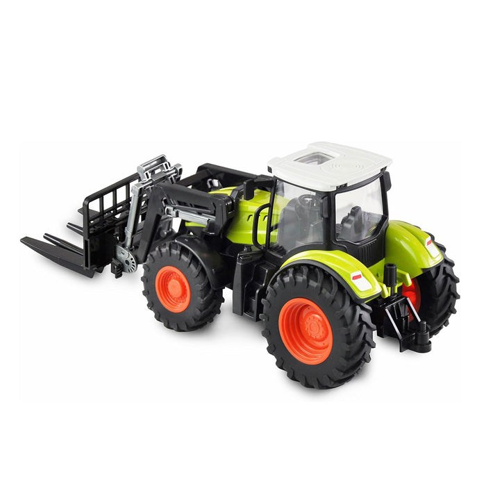 Electronic Remote Control Tractor 2.4Ghz RC Fork Loade Gyro Rake Trailer