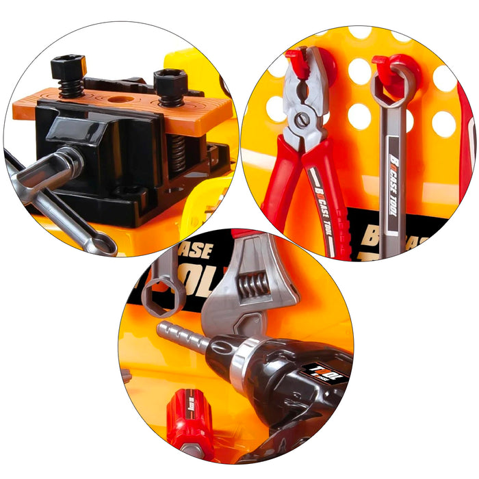 100pcs With Tools 100pcs Toy Power Workbench Kids Power Tool Bench Construction Set