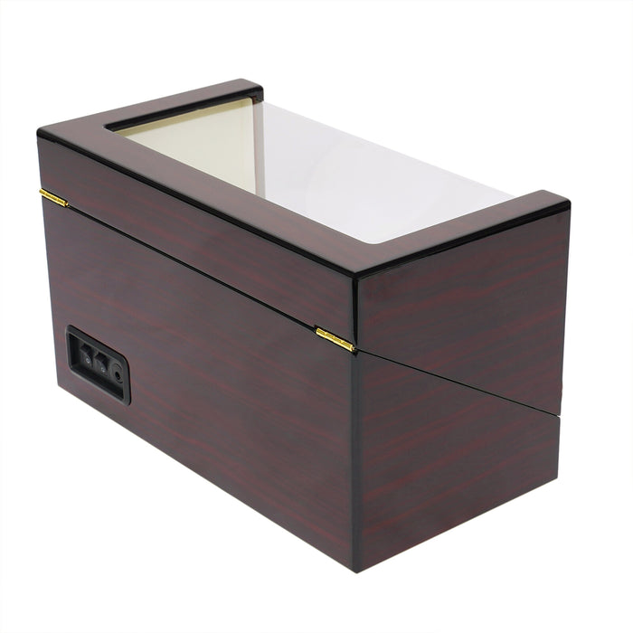 Watch Winders Automatic Rotation 4 Grids Wooden Storage Case Display Box