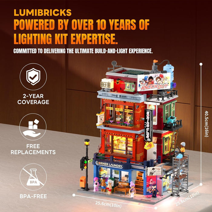 Lumibricks Boxing Club 19009 L9116 Street Fusion Series 3036PCS LED Blocks