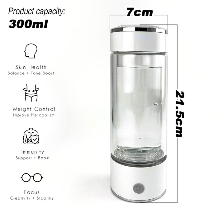 300ml H2 Hydrogen Water Bottle Alkaline Ionizer High compatibility AU