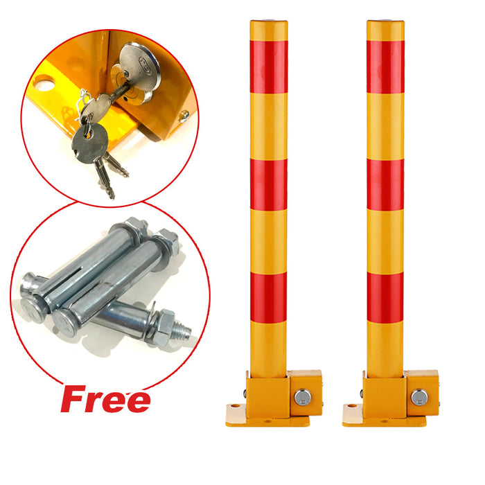 Parkero Red Parking Bollard locker Barrier Key Alike / Independent lock Fold Down Vehicle Trade Me